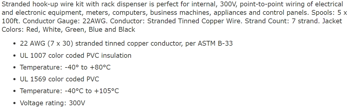 קיט כבלים גמישים בתפזורת BELDEN 9531 TEXT